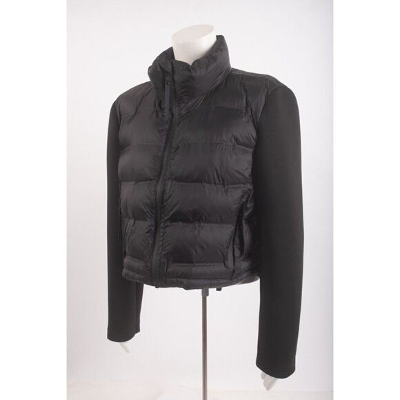Zara Womens Short Puffer Jacket Coat Black L Large 4341/710 New w defect - Picture 3 of 6